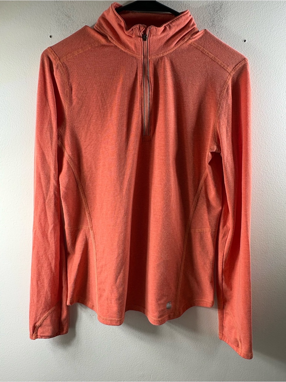 Carhartt Force Ferndale Quarter Zip Women XS Emberglow Heather 102528 Fall 2017